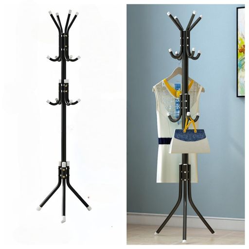 ポールハンガーコートハンガーおしゃれパイプポールハンガー枝型設計組立て簡単省スペースコート掛けかばん掛け帽子掛けスタンド衣類収納玄関収納