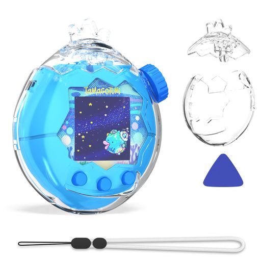 【ピッタリの専用設計】本品はTamagotchi Paradise(拓麻歌子欢乐园)にのみ対応した完全オリジナル設計の保護ケースと王冠フタのセットです。本体全体を包むケースとスクリーンを守る王冠フタのW設計で、最高レベルの保護を実現します。 【丈夫なPC素材で全面保護】お使いのTamagotchi Paradiseをキズや摩擦から守るため、高硬度かつ軽量なPC素材を採用。鞄の中での擦れや置き時の衝撃にも強く、優れた防塵性能でTamagotchi Paradiseを常に美しい状態に保ちます。 【可愛い王冠デザインと実用性】スクリーンを保護する可愛らしい王冠型フタが付属。実用的な保護機能に加えて、Tamagotchi Paradiseの魅力を一層引き立てます。高透明度の素材で、画面の見やすさも保ちます。 【充実の付属品ですぐに使用可能】本品には、保護ケースx1、王冠フタx1に加え、専用オープンツール(撬片) と携帯に便利なストラップが付属。ケースの脱着と携帯に必要な物が全て揃っているので、届いたその日からすぐにお使いいただけます。