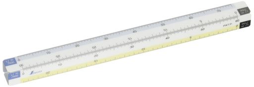 シンワ測定(ShinwaSokutei)折りたたみ縮尺スケール8面15cm75745