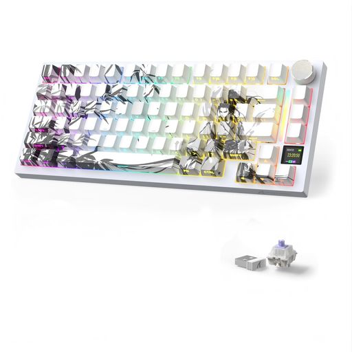 ATTACK SHARK X820 ULTRA ゲーミングキーボード RGB ワイヤレス TFTディスプレイ Q...