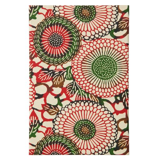 尚雅堂友禅朱印帳goen表題シール付き御朱印帳カバーセットグリーンG-4