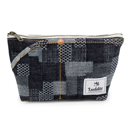 [Luddite]ガーメントバッグラダイトボートポーチSデニムパッチワーク