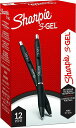 SHARPIEシャーピーSジェル0.5MMブラック12本セット黒インクジェルペン2127433