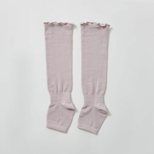 愛麗良品AILYシルクフットカバーパープル8x40cmAL-23-110-K