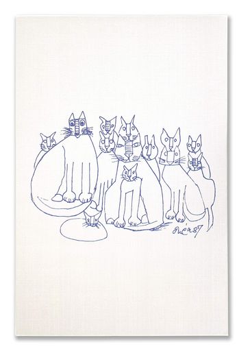 猪熊弦一郎御朱印帳猫ST-TI0001 猪熊弦一郎御朱印帳猫ST-TI0001