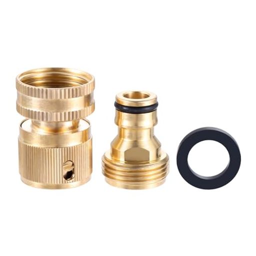 Other - Hicello蛇口ホースジョイント1/2と3/4インチ蛇口コネクター散水栓真鍮製蛇口用ニップルガーデンホース接続用クイック・カップリングシャワー水道庭用散水ホース農業ガーデンニング洗車…