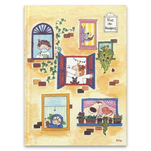 ココちゃんグリーティングライフイラストが毎ページ変わる日記帳RYD-1012ウィンドウ