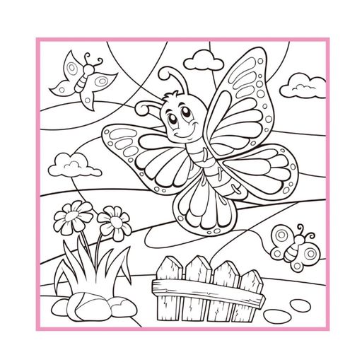 塗り替えメガネ拭きメガネクロス子供に遊びに記念に20x20cmちょうちょ3193-03