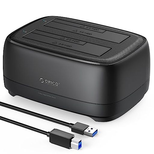 Other - ORICOHDDスタンド2台搭載USB3.0toSATAIII3.5インチHDD用ツールフリーファイルバックアップ/ゲームロードサポートUASP最大40TBDD28U3