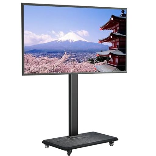 USXMOUNTテレビスタンド壁寄せハイタイプ32~70インチ対応移動式キャスター付きテレビ台耐荷重45kgtvスタンドハイタイプ高さ調整可能tvstandラック左右回転30°VESA最大600mmx400mm