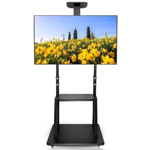Low Board - kontulyテレビスタンドtvスタンドテレビ台壁寄せハイタイプ32~65インチ対応VESA/横600mm以内/縦400mm以内耐荷重30kg高さ調整可能キャスターテレビ台家用/学校/ビジネス展示用