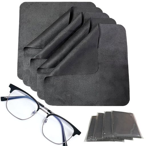 GLOWZENメガネ拭きメガネクロス眼鏡拭きセーム革クリーニングクロス9個入り15X15cm...