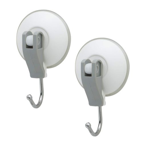 レック(LEC)お風呂フックレバー式吸盤2個入