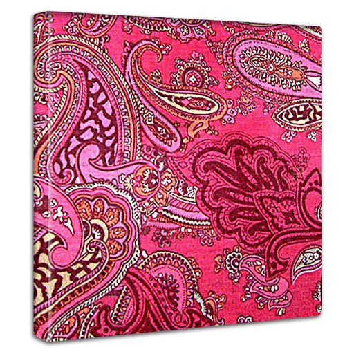 ペイズリーピンクアートパネル30cmx30cm日本製ポスターおしゃれインテリア模様替えリビング内装レッド..