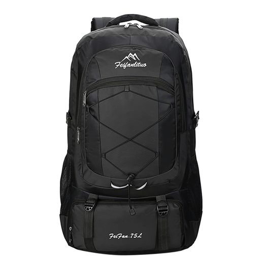 【耐引裂性&amp;耐摩耗性】私たちの登山 リュックは、耐引裂性、耐擦傷性、耐摩耗性を備えた420Dポリエステルで作られています。 ショルダーストラップやハイキングバックパックの他の部分は何度も縫い付けられています。バックパックの運搬能力を強化し、トラベルバックパックの耐久性を高めます。 【大容量リュックサック】75Lの超大容量キャンプリュック、1つのメインジッパー式コンパートメント、3つのジッパー式フロントポケット、2つのサイドストラップ、複数のハンギングバックル。 ノートパソコン、カメラ、ハイキング用クラッチ、テント、本、衣類、靴、水ガラス、傘、その他の日用品を収納できます。 【防水リュック】アウトドアリュックは防水素材でできており、素材は柔らかく、折りたたむことができ、しわになりにくい、汚れに非常に強い、洗濯後素早い乾いた状態に戻します。(完全防水ではありません,雨が多すぎるとジッパーが漏れる可能性があります)。 このバックパック軽量で耐久性があり、調節可能なショルダーストラップ、超強力な金属製ジッパー、スライドしやすい、高品質の伸縮性バックルを備えており、緩みにくく、壊れにくく。