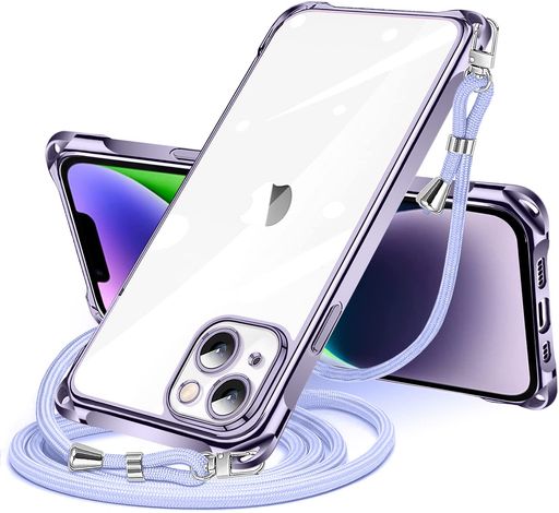 乐天商城 - NISIILNGiPhone14Plus用ケースクリアショルダーiPhone14plusスマホケースアイフォン14Plusカバー肩掛け斜めかけ縄掛けケース透明薄型軽量耐衝撃TPUストラップ付き紐付き斜めがけ