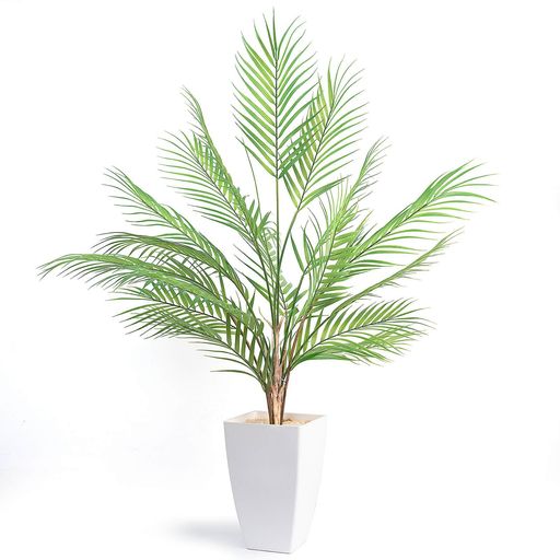 【高さ約100cm】WillingYouフェイクグリーン人工観葉植物フェイク大型熱帯ヤシの木鉢付きおしゃれイン..