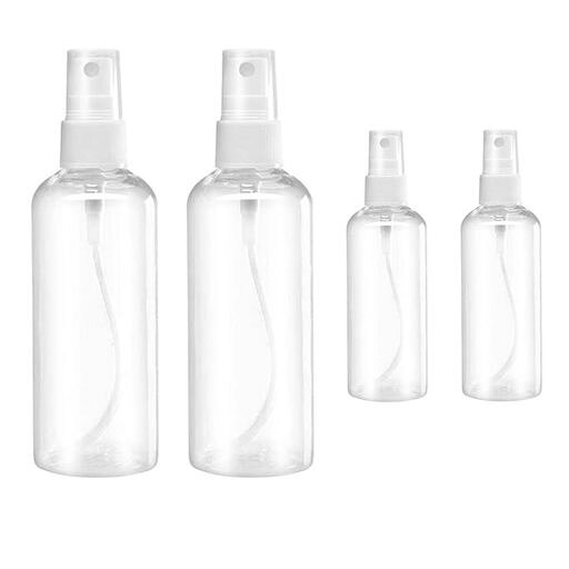 包装:2*50 ml、2*100 ml、計4個 スプレーボトルはPETプラスチック製(BPAを含まない)で、化学臭がなく、破裂しにくい 再利用可能 アロマオイルや花水などを蓄えて、旅行にぴったり スプレーボトルには蓋がついているので、液体が漏れることはありません