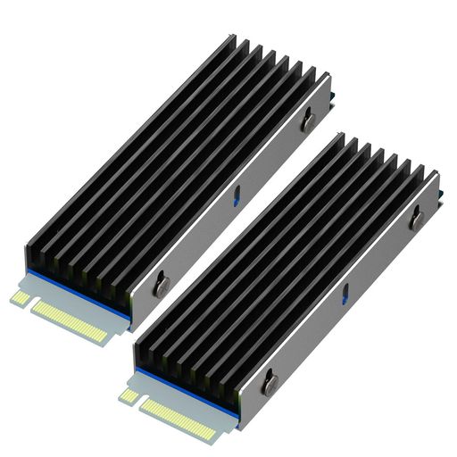M.2 SSDヒートシンクは、片面/両面チップの2280/22110 M.2 SSD用です。PC/PS5/PS5 Slimへの取り付け用であり、ノートPC用ではありません。 22x70x6mmアルミニウムボディ、5-30°C冷却効果。NVMe SSDが50度まで上昇する場合は、ヒートシンクの使用をお試しください。温度が高いほど効果的です。 5°C~30°Cの冷却効果で高速M.2 NVMe SSDを冷却。長時間動作によるM.2 NVMe SSDの過熱を防ぎ、貴重なSSDの寿命を縮めることを防止します。 最適な熱伝導を実現するサーマルパッド2枚(20x67x0.5mm)が付属します。1枚はSSDとヒートシンクの間に、もう1枚はM.2 SSDとステンレス製底面カバーの間に設置します。 付属のM2ネジ5本:ヒートシンク付きM.2 SSDの固定用ネジ4本、マザーボードへのM.2 SSD取り付け用ネジ1本。