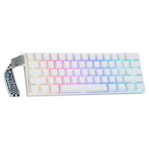 MechLands Aula Mini60 HE PRO ワイヤレス 磁気キーボード 60% ラピッドトリガー対応 ゲーミングキーボード テンキーレス 磁気スイッチ 無線 調整可能アクチュエーション 8Kポーリング 低遅延 RGBバ…