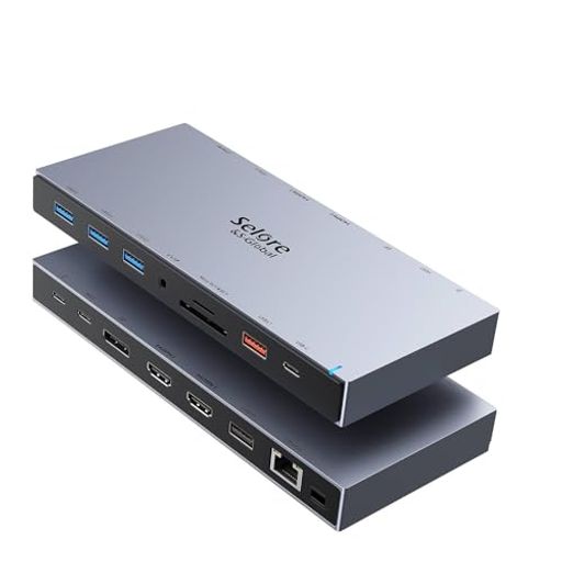 SeloreUSBCドッキングステーションtypecHDMI2つDock【15in1】DPDP1.44K2画面3画面モードデュアルトリプ..