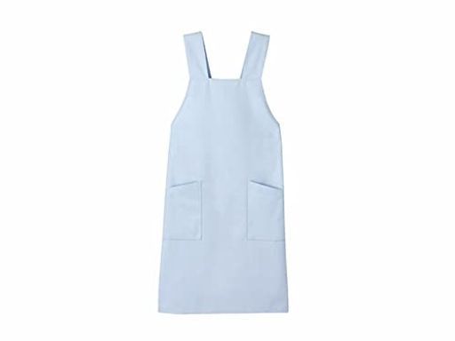 エプロン(男女兼用/ポケット内ペン差し付き)サックス/L/8-4435-02