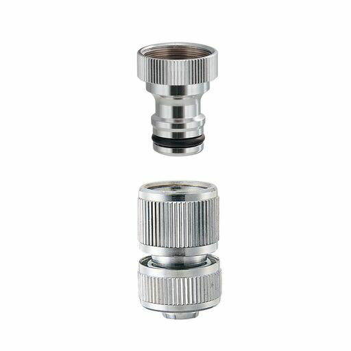 カクダイ(KAKUDAI) 厨房用ホース接続セット ワンタッチ ネジW22山20 内径11~15x外...