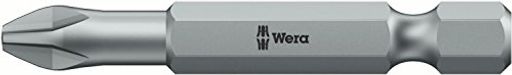 WERA ヴェラ 2本入 TORSION プラスねじ用 ドライバービット 差込6.35mm 刃先サイズ...