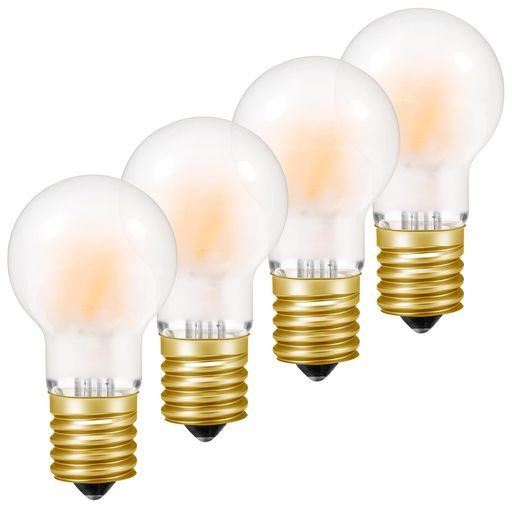 26 mm Cfl - FWAYTECHled小型電球e17電球色半透明タイプ40w~50W形相当白熱電球調光器対応AC100VフィラメントLED4W485ルーメン電球色2700K斜め取付可能全方向360度発光エジソン電球省エネPSE認証済み
