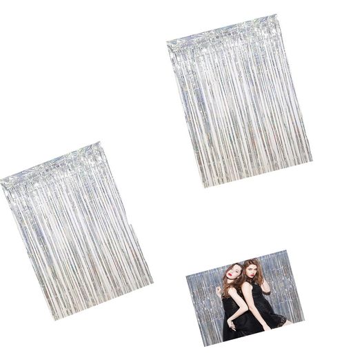 【サイズ仕様】100cm(幅)x250cm(高)のサイズを2枚セットで提供。十分な長さを確保しているため、パーティー、記念日、展示会などさまざまなイベントシーンに対応可能。壁面サイズに合わせて底部を自由にカットできる設計で、カスタマイズ性に優れます。 【適用シーン】多様な場面で活躍!記念行事には、誕生日会、結婚式(前撮り含む)、忘年会、女子会、子供パーティーに最適;空間装飾には、ホームパーティー背景、教室・保育園・幼稚園の飾り、日常のお部屋装飾にも対応。さらに、写真撮影の専用背景として使用することもでき、一つで多目的に活用できます。 🎉高品質ホイル素材仕様🎉厳選された高品質ホイル素材で製作表面に艶やかな光沢があり、イベント現場を華やかに演出。耐久性に優れ、使用後に適切に保管すれば再利用可能複数の記念行事でそのまばゆい装飾効果を繰り返し楽しむことができます。 【簡単設置!手軽に使える】フリンジカーテンの裏面には、両面テープまたは紐などで壁に固定するだけで設置完了。工具は不要で、短時間で会場を華やかに演出できます。 【設置上のご注意】貼り付ける前に、接着面の埃や汚れを充分に拭き取ってください。
