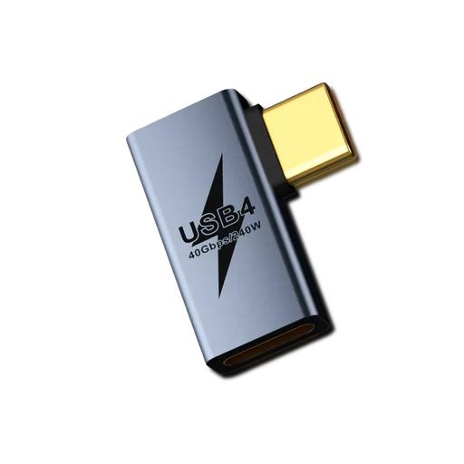 SZSL USB Type-C to USB-C変換アダプタ、出力スクリーン表示、PD 240W急速充電搭載 高速データ転送 USB4 40Gbps 、8K 60Hz HD映像信号伝送 USB Type C 変換コネクタ 合金シェル 出力キャッチャー