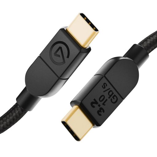 乐天商城 - Elgato USB-C 3.2 ケーブル – 10 Gb/s データ転送, 3A電力供給, 金メッキコネクタ, 丈夫な編込ナイロン製ケーブル, 1.5m / 4.9ft, Mac, PC, ゲーム用周辺機器,その他に対応