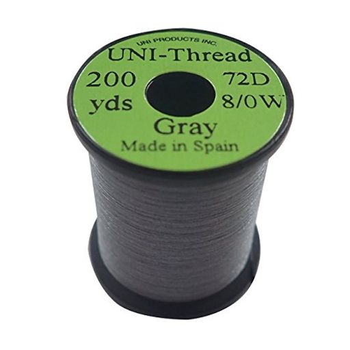 ティムコ(TIEMCO)フライタイイングUNIユニスレッド8/0200ヤードグレー