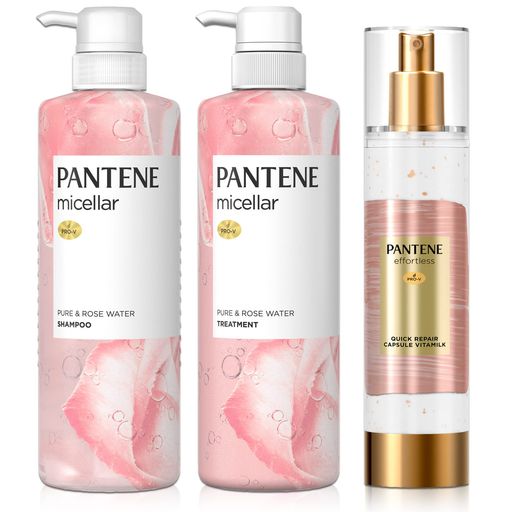 パンテーンミセラーシャンプー&トリートメント&ヴィタミルクピュア&ローズウォーター【セット買い】