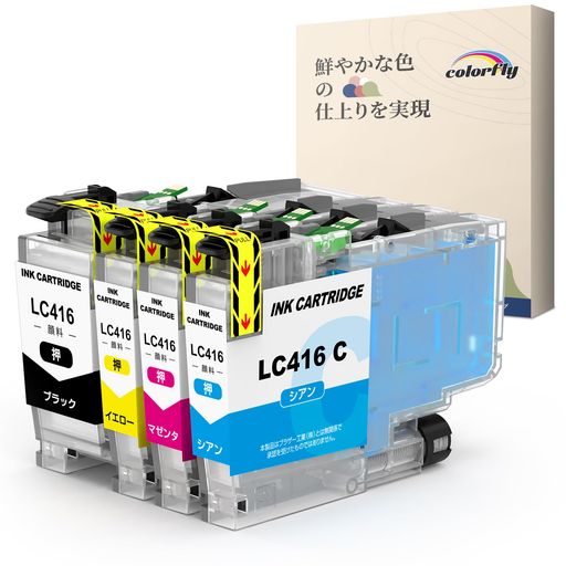 Other - ブラザー用LC416顔料互換インクBrother4色セット対応機種:DCP-J4143NMFC-J4443NMFC-J4543NDCP-J4140NMFC-J4440NMFC-J4540NMFC-J4940DNプリンタ
