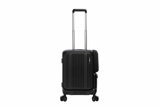 [バーマス]スーツケースEUROCITYIIIサイドポケット付きフロントオープン機内持ち込みサイズ35L(限定特典付き)マットブラック