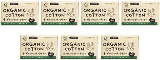 【まとめ買い】オーガニックコットンおりものライナー40枚【x7個】