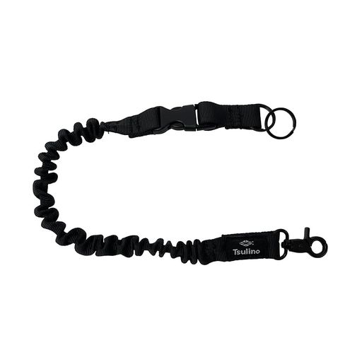 ラインが絡みにくいリーシュコードショートブラック