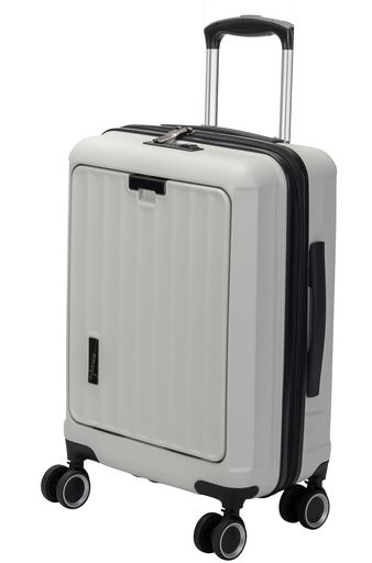 Suit Case - [トラベリスト]ジッパーキャリーワンタッチフロントオープン機内持ち込みサイズ33リットルホワイト