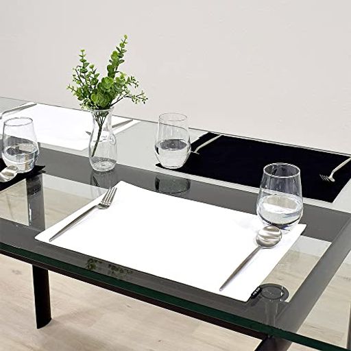 スタイルデコール(STYLEDecor)ランチョンマット綿100%2枚セット洗える布製30x44cmスタンダード無地ツイル・ホワイトW2803800