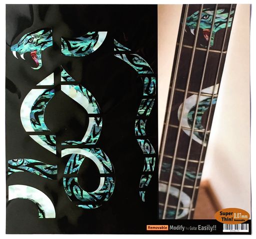 既存のドットマーク(6mm以内)がキレイに隠れます 12フレットの離れドットも対応しています。 ベーシスト達のステッカー。貼り方説明書付 本物の貝・インレイのようなステッカー。 貼った後はフィンガーイースやレモンオイルも使えます。