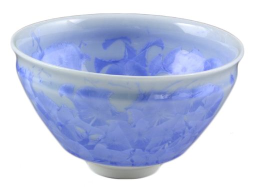 京焼 清水焼 陶あん窯 抹茶碗 花結晶(青) kta825