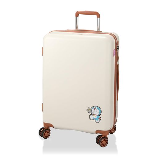 Rakuten - スーツケースMサイズ53Lダブルキャスター2WAYロックジッパータイプドラえもんHPL2334-56DR18.ベージュドラえもん