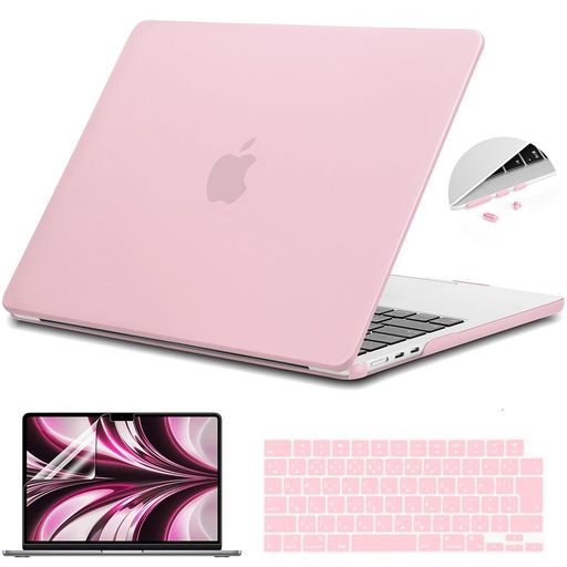 【対応型番】 MacBook Air 13.6インチ M5/M4/M3/M2/ (2022 2023 2024 2025 2026発売)対応、対応番号:A2681/A3113/A3240/A3449 【ご注意】 2018 -2021 MacBook Air 13 A2337 A2179 A1932 &amp; 2015-2017 MacBook Air 13 TOUCH ID無し A1466/A1469対応できません。 【優れた材料】ポリカーボネート素材を特殊な加工した、触り心地がよい同時、つけないほど透明感を持つ保護ケースが4つ角をしっかりカバーし、傷や汚れから保護します。 【排熱設計・ゴム足】下部のカバーは排気口をふさがないデザインで、熱が過剰にこもることを防げます。 また、4つの外れにくいのゴム足により、テーブルとの摩擦を増強し、外れに滑りにくい。 【日本語配列キーボードカバー付き!!!】自然な存在感で極めて薄い、キーボードにぴったりと密着し、カバーを付けていても変わらない打鍵感を実現できます。耐久性抜群の素材で作られたため、傷つきにくく、手指の脂分が付着せず、食べ物のかすをこぼしても大丈夫です。