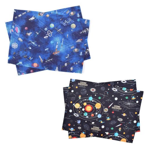 COLORFULCANDYSTYLEランチョンマットスタンダード4枚セット(同柄2枚x別柄2柄)撥水生地ランチマット給食..