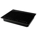 アイリスオーヤマ200VビルトインIH3口グリルレスタイプ工事必要IHC-B3201GL-Bブラック