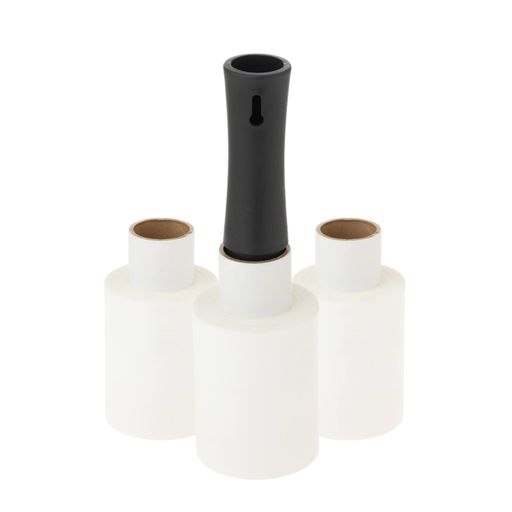 APMジャパン梱包用ラップ(ミニストレッチフィルム)らくらくハンディラップ100カラーWhite幅10cmx150m巻..