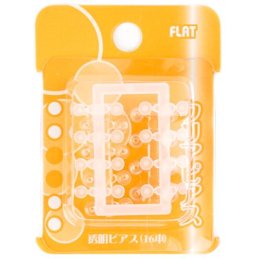 ヒーロークリアピアスフラットP45016本(x2)