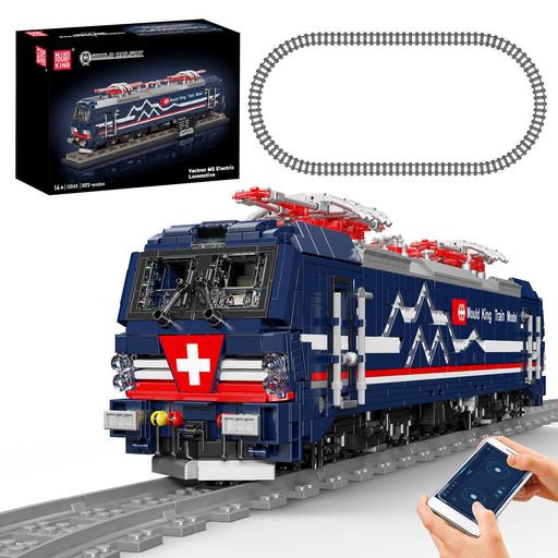 MouldKing12045電気機関車モデルブロック3072ピースAPPリモコン操作RC鉄道模型ティーン&大人向け組み立ておもちゃコレクション&ギフトに最適