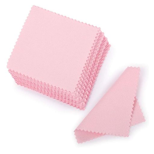 BOCAIDHKシルバー磨きクロス8x8cm金属磨きクロス銀磨きアクセサリークリーニングネックレス/指輪/銀製..